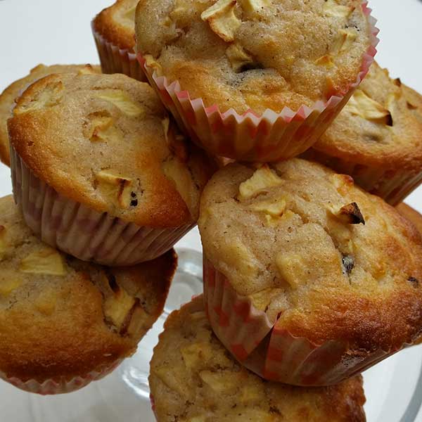 Appel-rozijnmuffins