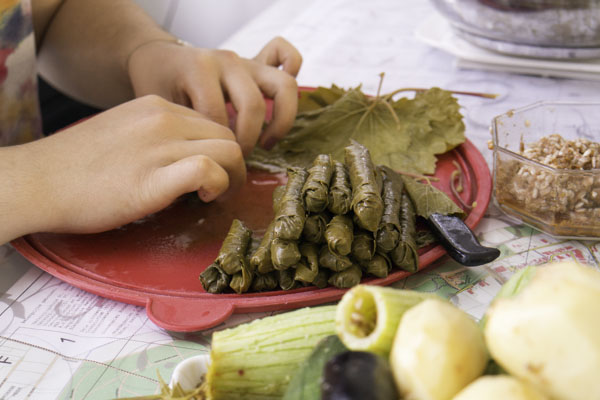 Gevulde druivenbladeren - dolma