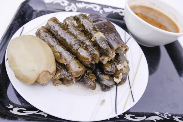 Gevulde druivenbladeren (dolma)